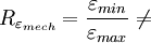 R_{\varepsilon_{mech}} = \frac{\varepsilon_{min}}{\varepsilon_{max}}\neq
