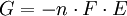 G = - n \cdot F \cdot E